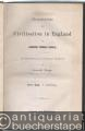Geschichte/Politik » Europäische Geschichte - Geschichte der Civilisation in England. Bände 1/I, 1/II und 2 (so vollständig).