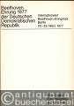 Zum Allegretto der 8. Sinfonie (= Beethoven Ehrung 1977 der DDR. Internationaler Beethoven-Kongress Berlin, 20.-23. März 1977).