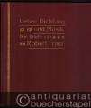 Ueber Dichtung und Musik. Drei Briefe von Robert Franz.