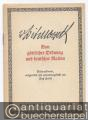 Von göttlicher Ordnung und deutscher Nation. Bismarckworte (= Münchner Lesebogen, Nr. 33).