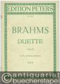 Duette für zwei Singstimmen (Alt und Bariton) mit Klavier, Op. 28. Band II (= Edition Peters, Nr. 3910). Partitur.