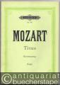 Titus (La Clemenza di Tito). Opera seria in zwei Akten (= Edition Peters, Nr. 746). Klavierauszug mit Text.