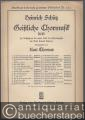 Ich bin eine rufende Stimme (= Heinrich Schütz, Geistliche Chormusik 1648, Nr. 15. Breitkopf & Härtels Partitur-Bibliothek, Nr. 3365). Sechsstimmig.