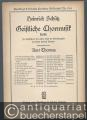 Sammlet zuvor das Unkraut (= Heinrich Schütz, Geistliche Chormusik 1648, Nr. 8. Breitkopf & Härtels Partitur-Bibliothek, Nr. 3358). Fünfstimmig.