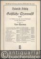 Gib unsern Fürsten (= Heinrich Schütz, Geistliche Chormusik 1648, Nr. 5. Breitkopf & Härtels Partitur-Bibliothek, Nr. 3355). Fünfstimmig.