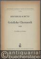 Verleih uns Frieden (= Heinrich Schütz, Geistliche Chormusik 1648, Nr. 4. Breitkopf & Härtels Partitur-Bibliothek, Nr. 3354). Fünfstimmig.