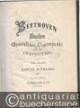 Beethoven Studien im Generalbass, Contrapunkt und der Composition.