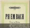 Trio in B-Dur für Flöte und Violine (od. 2 Violinen) und Basso continuo (Klavier, mit Violoncello ad libitum) (= Edition Peters Nr. 4237).