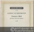 Fantasie c-Moll für Klavier, Chor und Orchester op. 80 (= Edition Breitkopf, Nr. 4348). Klavierauszug.