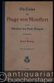 Die Lieder des Hugo von Montfort mit den Melodien des Burk Mangolt.