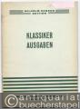 Klassiker Ausgaben. Klassische Musik aus drei Jahrhunderten [Katalog].