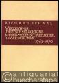 Verzeichnis deutschsprachiger musikwissenschaftlicher Dissertationen. 1961 - 1970 (= Musikwissenschaftliche Arbeiten Nr. 25).