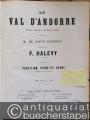 Le val d'Andorre. Opéra-comique en trois actes. Partition, Piano et chant, arrangé par Garaudé [Klavierauszug].