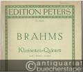 Quintett h-Moll für Klarinette (oder Viola), 2 Violinen, Viola und Violoncello Opus 115 (= Edition Peters, Nr. 3905c). Stimmen.