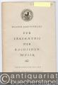 Zur Erkenntnis der Bachschen Musik. Akademische Festrede zum zweihundertsten Todestage Johann Sebastian Bachs am 28. Juli 1950 gehalten von Walter Gerstenberg.