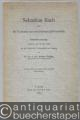 Sebastian Bach und die Tonkunst des neunzehnten Jahrhunderts. Antrittsvorlesung gehalten am 10. Mai 1902 in der Aula der Universität zu Leipzig,