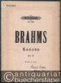 13 Canons für Frauenstimmen Op. 113 (= Edition Peters, No. 2648). Partitur. Kriegsausgabe.