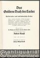 Musik (Bücher/Noten) » Liederbücher - Das Goldene Buch der Lieder. Volkslieder und volkstümliche Lieder.