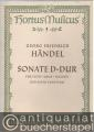 Sonate D-Dur für Flöte (Oboe, Violine) und Basso continuo (= Hortus Musicus 3. Bärenreiter-Ausgabe, Nr. 928).