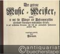 Der getreue Music-Meister, welcher so wol für Sänger als Instrumentalisten allerhand Gattungen musicalischer Stücke, so auf verschiedene Stimmen und fast alle gebräuchliche Instrumente gerichtet sind, vorzutragen gedenket, durch Telemann.