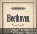 Sonate Op. 79 G dur / G major / sol majeur (= Edition Peters, Nr. 4025). Klavier zu 2 Händen.