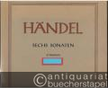 Sechs Sonaten für zwei Oboen und Basso continuo (= Hallische Händel-Ausgabe. Serie IV, 9). DVfM 4034. Stimmen.