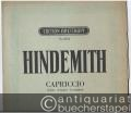 Capriccio A-Dur Op. 8 Nr. 1 (= Paul Hindemith. Drei Stücke für Violoncell und Klavier. Edition Breitkopf, Nr. 5044).
