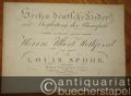 Sechs deutsche Lieder mit Begleitung des Pianoforte in Musik gesetzt und Herrn Albert Methfessel zugeeignet von Louis Spohr. Dritte Sammlung Lieder. 41s Werk.