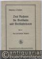 Das Rechnen für Verkäufer und Verkäuferinnen, Teil II: Das betriebliche Rechnen.