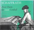 Zwei Duette C-Dur - a-Moll für zwei Cembali [2 Spielpartituren].