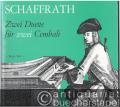 Zwei Duette C-Dur - a-Moll für zwei Cembali [2 Spielpartituren].