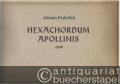Variationswerke Hexachordum Apollinis 1699 nebst Arietta in F und Ciaconnen in C und D für Cembalo oder Orgel (manualiter) (= Bärenreiter-Ausgabe 2818).
