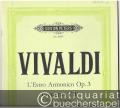 Concerto VII F-Dur für vier Violinen, Violoncello, Streicher und Basso continuo. RV 567 / P 249 (= Edition Peters, Nr. 9457). Partitur.