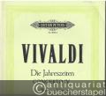 Concerto IV. Der Winter / L' Inverno [RV 297] (= Die Jahreszeiten (Le stagioni). Vier Konzerte für Violine und Streichorchester. Op. VIII Nr. 1-4. Edition Peters, Nr. 9056d). Partitur.