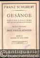 Gesänge für eine Singstimme mit Klavierbegleitung, Band II (= Edition Peters, Nr. 178c). Ausgabe für tiefe Stimme.