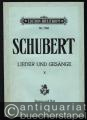 Franz Schubert. Lieder und Gesänge. Volkstümliche Gesamtausgabe nach Stimmgattungen und Zeitfolge geordnet. Band X: Für Bariton und Baß Nr. 1-39 (= Edition Breitkopf, Nr. 1780).