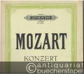 Konzert A-Dur (KV 488) / Konzert für Klavier und Orchester (= Edition Peters, Nr. 3309e). Ausgabe für zwei Klaviere.