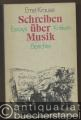 Schreiben über Musik. Essays, Berichte, Kritiken.