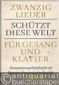 Schützt diese Welt. Zwanzig Lieder für Gesang und Klavier von Komponisten und Schriftstellern der Deutschen Demokratischen Republik (= Edition Peters, Nr. 9109).