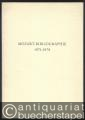 Mozart-Bibliographie 1971 - 1975. Mit Nachträgen zur Mozart-Bibliographie bis 1970.