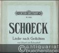 Lieder und Gesänge für eine Singstimme und Klavier, Op. 20: Lieder nach Gedichten von Uhland und Eichendorff (= Edition Breitkopf, Nr. 5026).