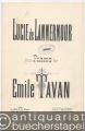 Musik (Bücher/Noten) » Noten/Partituren - Fantasie sur Lucie de Lammermoor, opera de Donizetti. Salonorchester. 11 Stimmen.