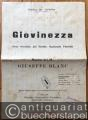 Giovinezza. Inno trionfale del Partito Nazionale Fascista. Salonorchester. Partitura Orchestra u. Orchestrina (9 Stimmen).