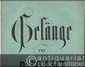 Sechs Gesänge für eine Singstimme mit Begleitung des Pianoforte, Op. 9.