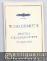 Drittes Streichquartett (in einem Satz) (1976/77) (= Edition Peters, Nr. 5486a) [Studienpartitur].