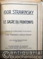 Musik (Bücher/Noten) » Noten/Partituren - Le sacre du printemps. Tableaux de la Russie paienne en deux parties. Reduction pour piano a quatre mains par l'auteur.