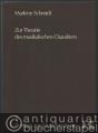 Zur Theorie des musikalischen Charakters (= Beiträge zur Musikforschung, hrsg. v. Reinhold Hammerstein u. Wilhelm Seidel, Bd. 9).