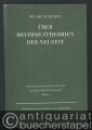 Über Rhythmustheorie in der Neuzeit (= Neue Heidelberger Studien zur Musikwissenschaft, Band 7).