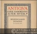 Benedicamus Domino. Drei dreistimmige Organa aus der Zeit um 1200 / Trois Organa a trois voix / Three Organa for three voices (= Antiqua, eine Sammlung alter Musik. Edition Schott 2305). Partitur.