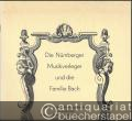 Die Nürnberger Musikverleger und die Familie Bach. Mit der Faksimile-Ausgabe des Erstdrucks der Kanonischen Veränderungen über "Vom Himmel hoch" von Johann Sebastian Bach BWV 769.